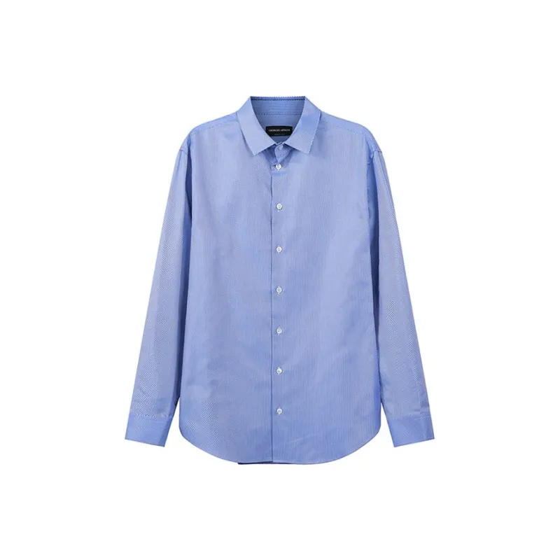 GIORGIO ARMANI Shirts Men Blue-0