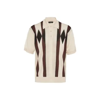 PRADA SS24 Polo Shirt Men's White
