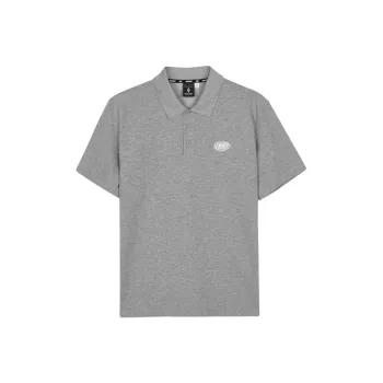 Skechers Polo Shirt Men's Medium Heather Gray