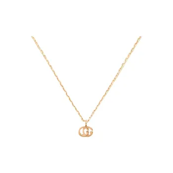 GUCCI 18kt Rose Gold Gg Running Necklace