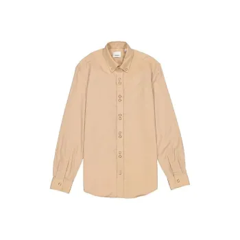 Burberry Classic Fit Double Press Stud Cotton Shirt