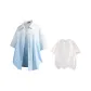 White Blue Shirt+White Short-Sleeved Shirt