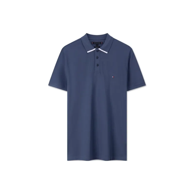 Tommy Hilfiger Logo embroidered Piqué Polo Shirt-7