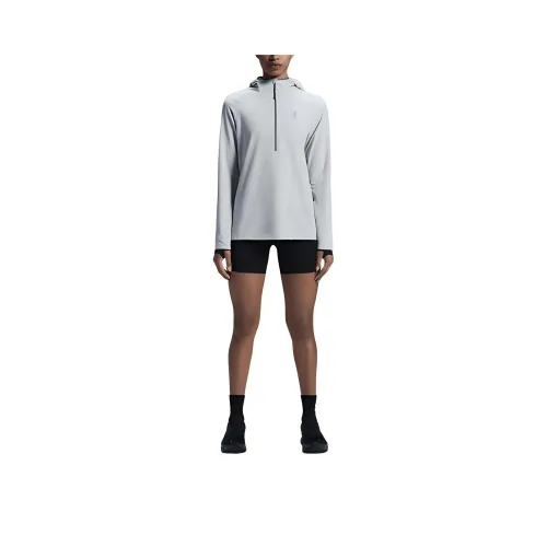 On Pace Hoodie Sweatshirt Women's Glacier Gray