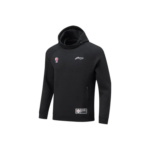 LiNing CBA Collection Professional Basketball Collection Professional Basketball Collection Sweatshirt Men's Black