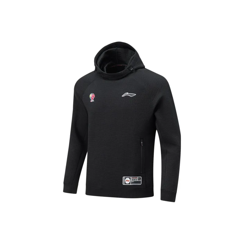 LiNing CBA Collection Professional Basketball Collection Professional Basketball Collection Sweatshirt Men's Black-0