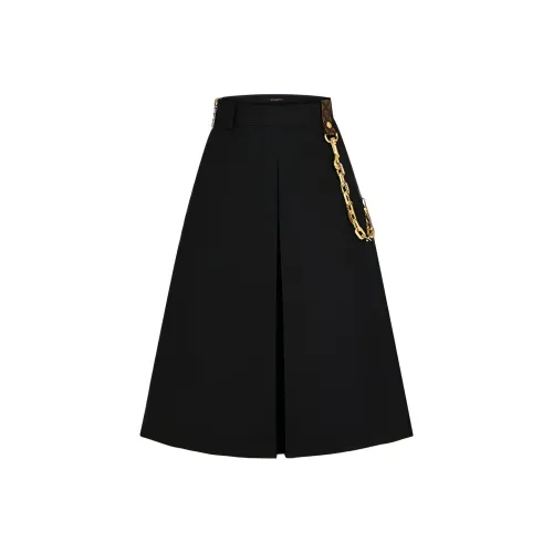 LOUIS VUITTON New Quarterly Products Of LV Casual Long Skirts Women's Black
