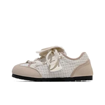 ΛOLUNKΛ Canvas Shoes Women's Low Top Beige/Black/Yellow