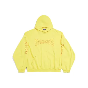 Balenciaga Logo Printed Oversize Hoodie