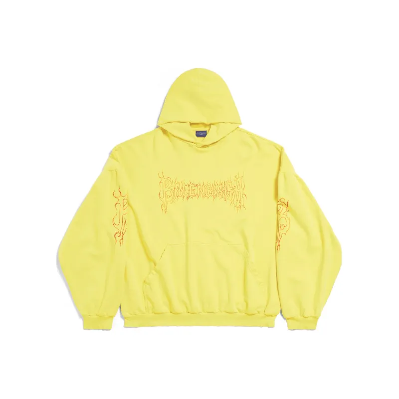 Balenciaga Logo Printed Oversize Hoodie-0