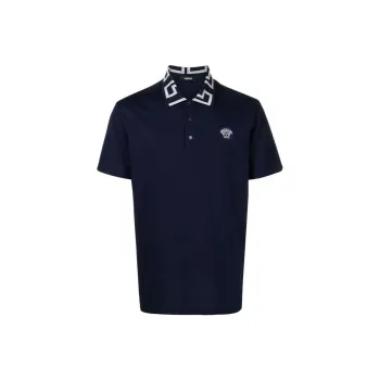 VERSACE Polo Shirt Men's Dark Blue
