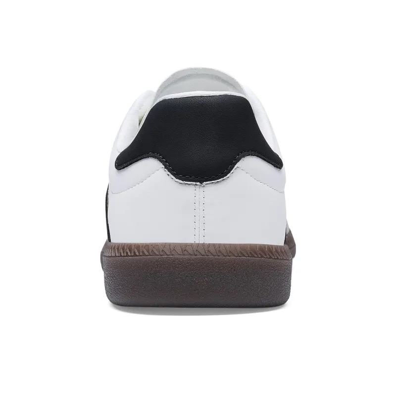 Kappa Back to Back Anti Slip Wear Resistant Low Top Skateboard Shoes Unisex Classic White Black-4