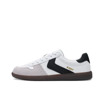 Kappa Back to Back Anti Slip Wear Resistant Low Top Skateboard Shoes Unisex Classic White Black