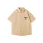 Khaki (Happiness Blue Face Chest Logo)