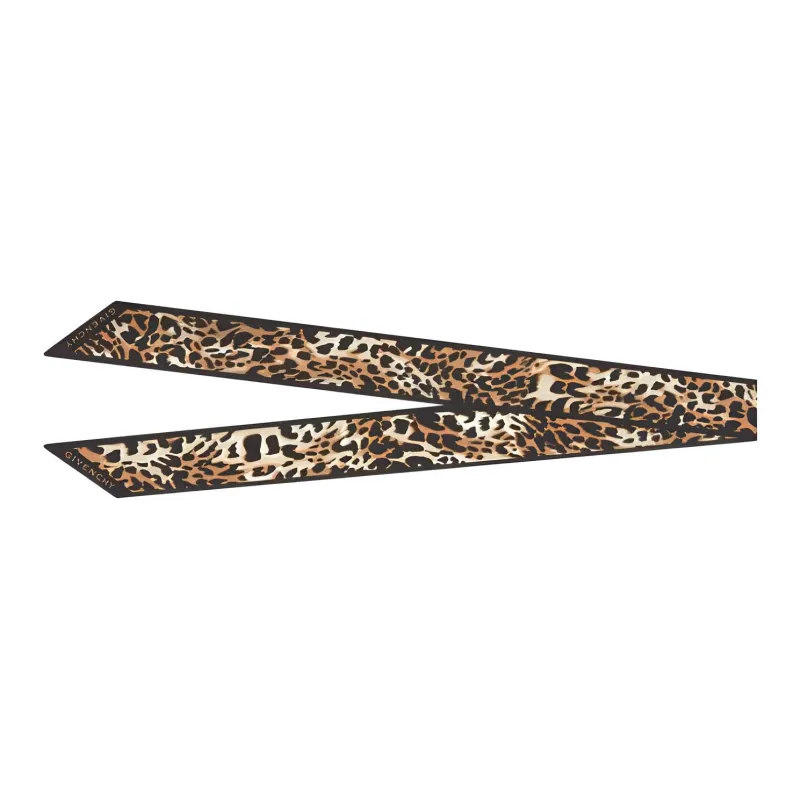 GIVENCHY Silk Scarves Women's Brown-1