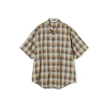 Beams Shirts Men Brown