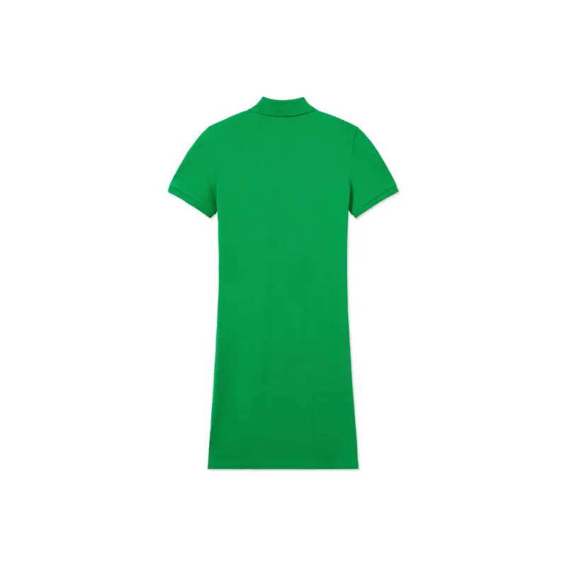 LACOSTE SS25 Short Sleeved Dress Women's Calathea Green-1