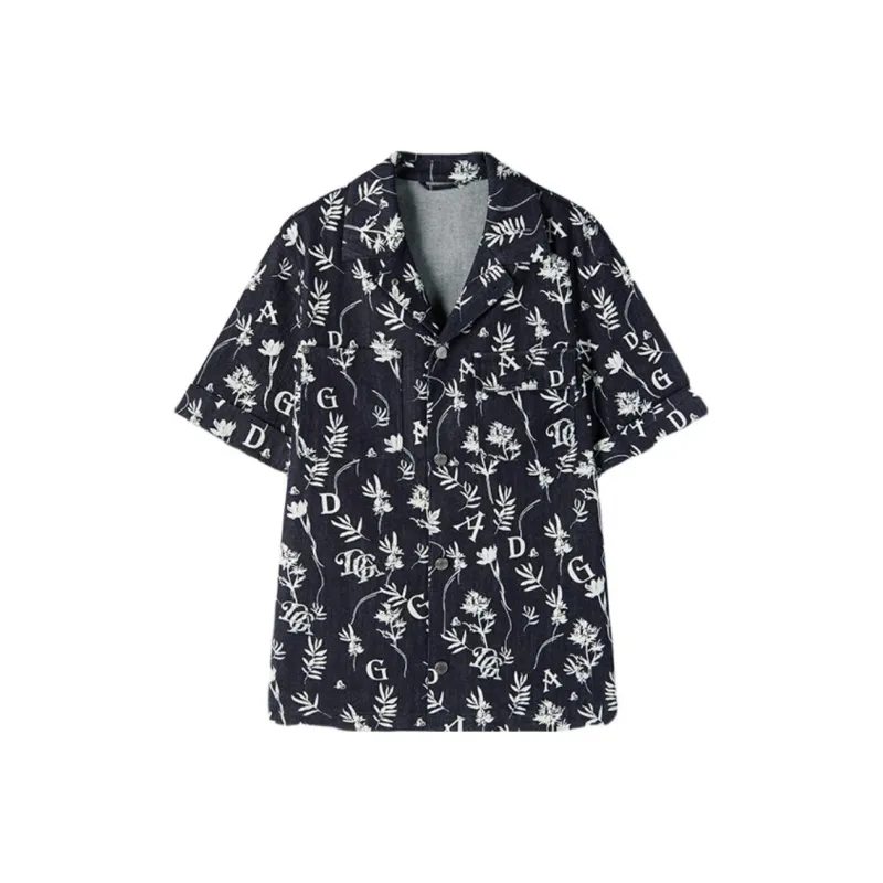 DEGAIA Shirts Men Denim Blue-0
