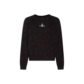 Vivienne Westwood All Over Orb Printed Crewneck Sweatshirt