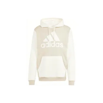 Adidas Essential Essentials Fleece Big Logo Hoodie Sweatshirt Men's Greige