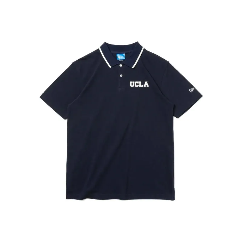 New Era Golf Usa Logo Tee Polo Shirt Unisex Marine Blue-0