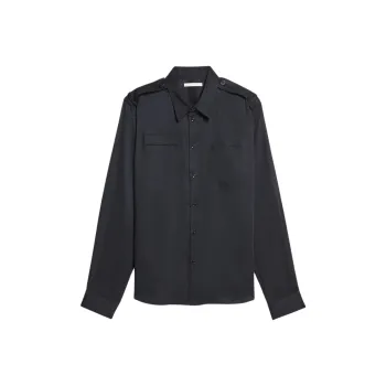 Helmut Lang Epaulet Long Sleeved Shirt