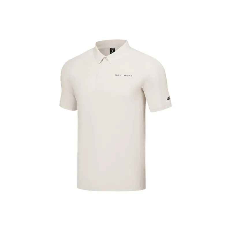 Skechers Comfort Sports Series Polo Shirt Men's White Sand-0