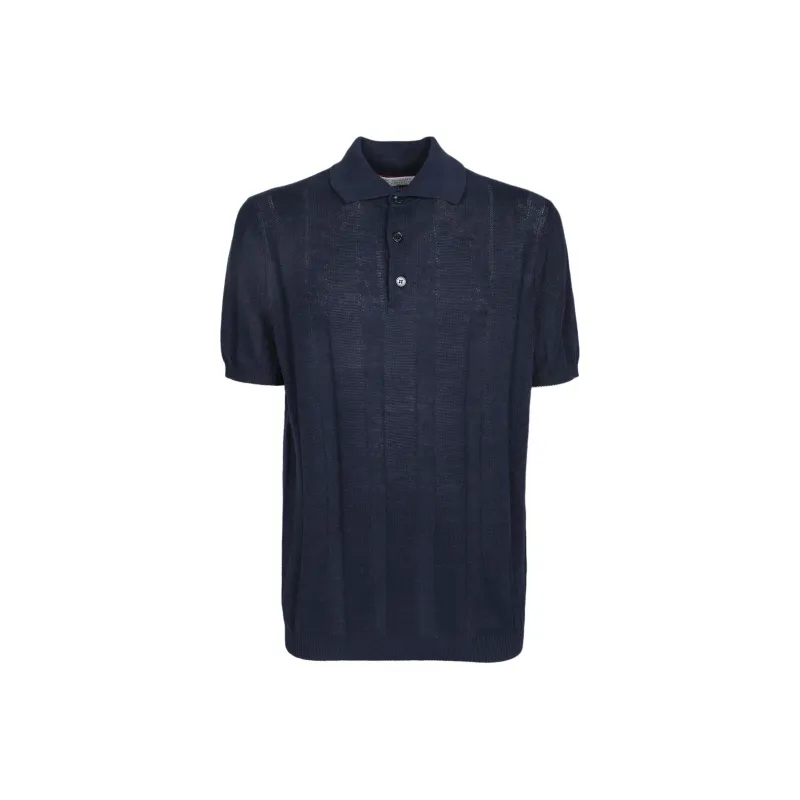 Brunello Cucinelli Ribbed Knit Polo-0