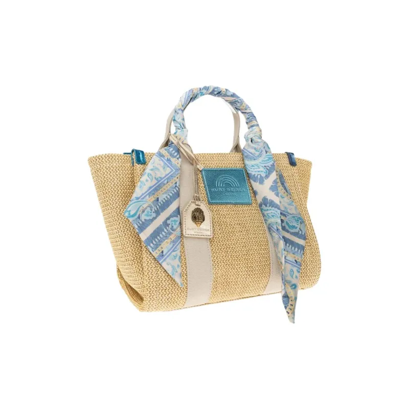 Kurt Geiger London Small Southbank Striped Tote Bag-1