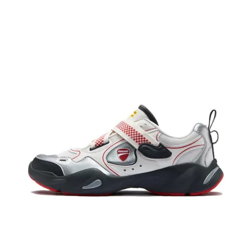 Ducati x FILA FUSION EVA SLIM Waterdrop Shoes Slip Resistant And Breathable Low Top Casual Shoes Women's Red White