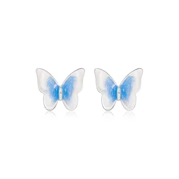 MCK 925 Sterling Silver Needle Stud Earrings Women's