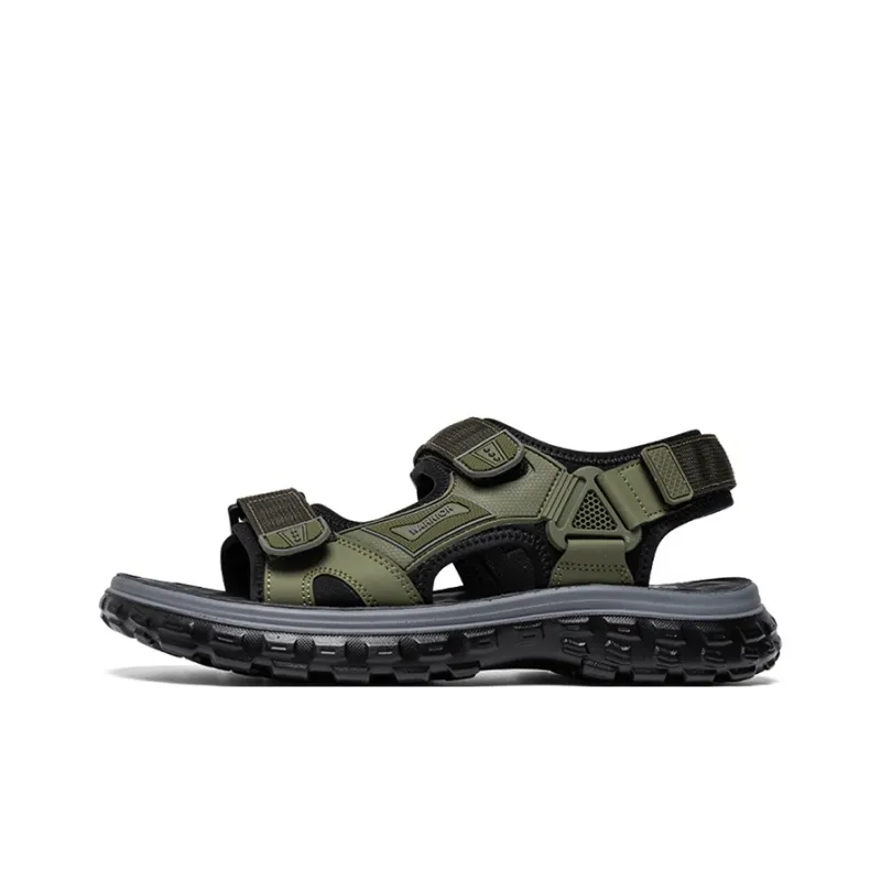 Warrior Beach Sandals Men's Army Green/Black-0