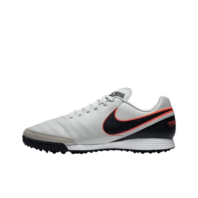 Nike Tiempo Genio 2 Artificial Ground Anti Slip Wear Resistant Soccer Shoes Men's White-0