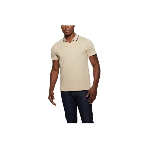 GUESS Paul Pique Tape Shirt Polo Shirt Men's Sandy