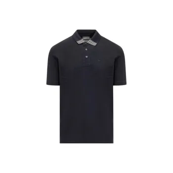 EMPORIO ARMANI Logo embroidered Polo Shirt