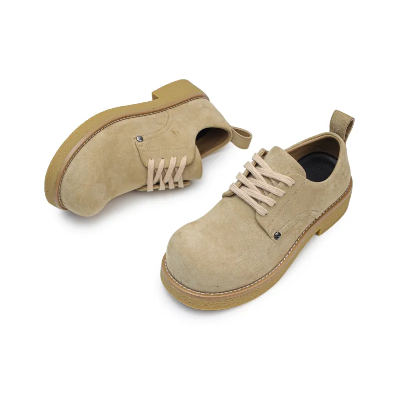 Rummaden Anti Slip And Wear Resistant Lightweight Low Top Casual Shoes Unisex Brown-4