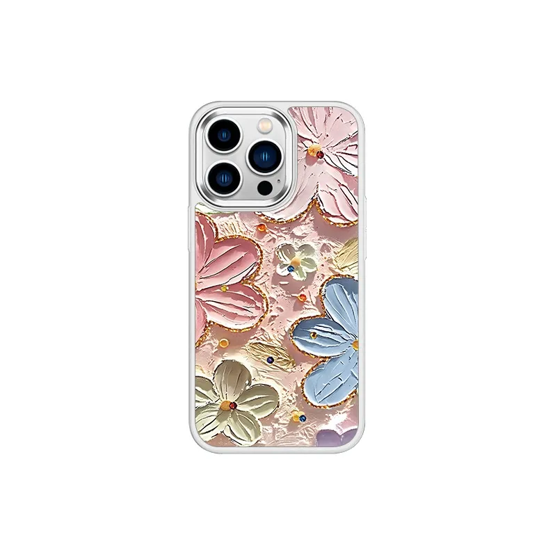 MSMF Glass Material Phone Cases Compatibility With Apple/Apple 14 Plus/16/15 Pro/13/12 Pro Max/11 Refreshing-0