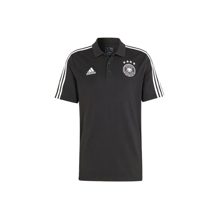 Adidas Germany Dna 3 Stripes Polo Shirt Polo Shirt Men's Black-0