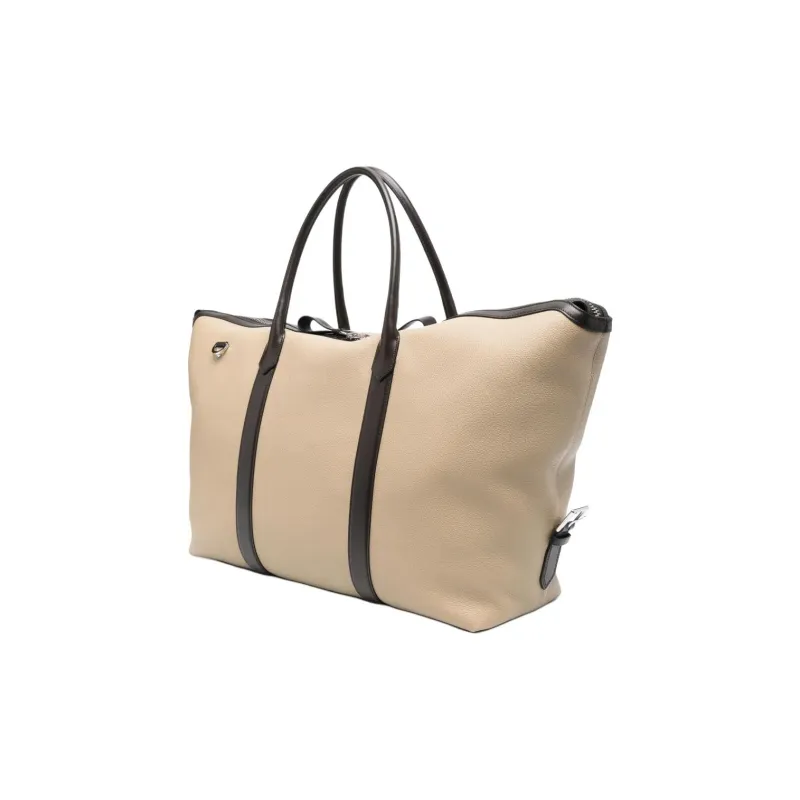 TF Cow Leather Travel Bag Men's Sandy Beige-1