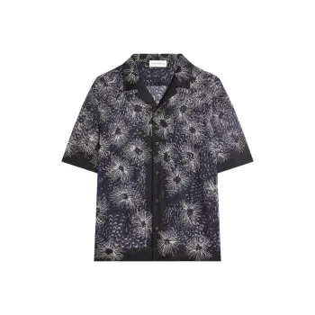 DRIES VAN NOTEN Embroidered Short Sleeved Shirt