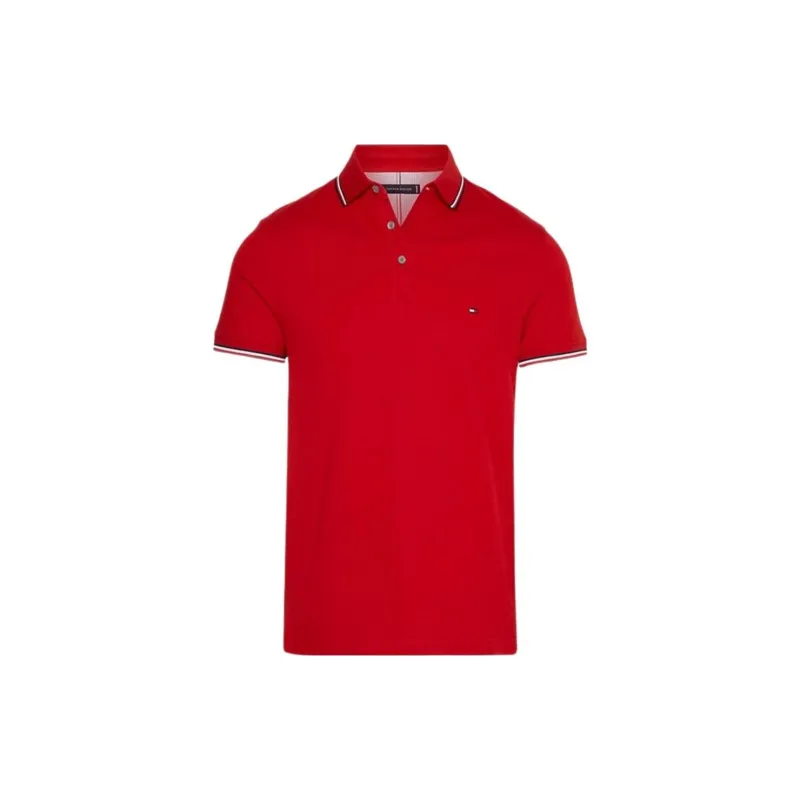 Tommy Hilfiger Polo Shirt Men's Red-0