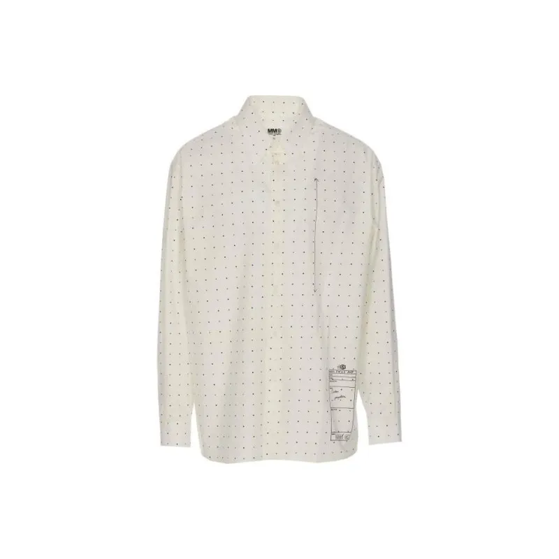 MM6 Maison Margiela Logo Printed Long Sleeved Shirt-0