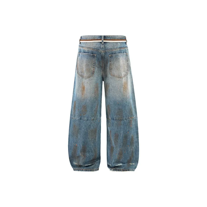 ZENGZHI Jeans Unisex Blue-1