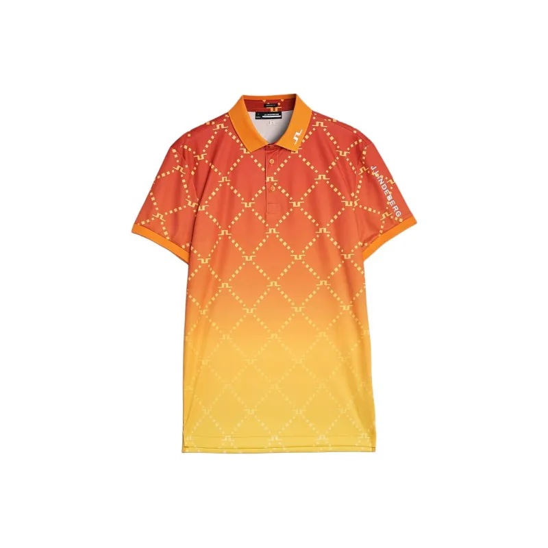 J.Lindeberg Polo Shirt Men's Orange Red-0