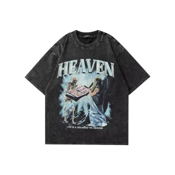 PAINT STAIN T Shirt Unisex Black