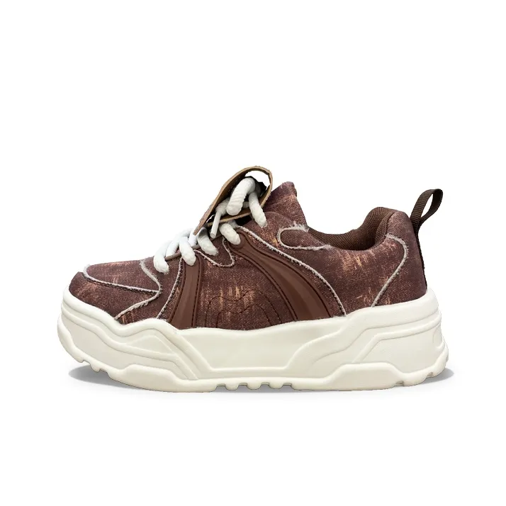 XLAIII Anti Slip And Wear Resistant Height Increasing Low Top Chunky Sneakers Unisex-6
