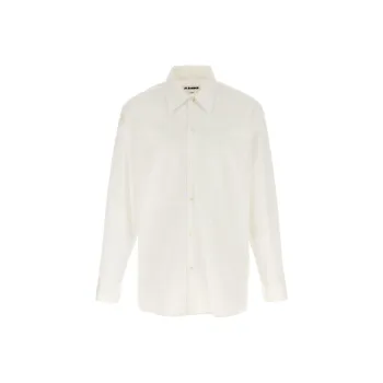 JIL SANDER Logo Embroidered Long Sleeved Shirt