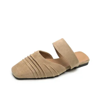 TADSW Rubber Sole Quiet Wrap toe Slippers Women's