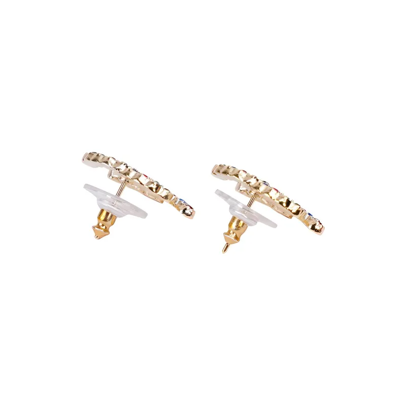 CHANEL Stud Earrings Women's-2