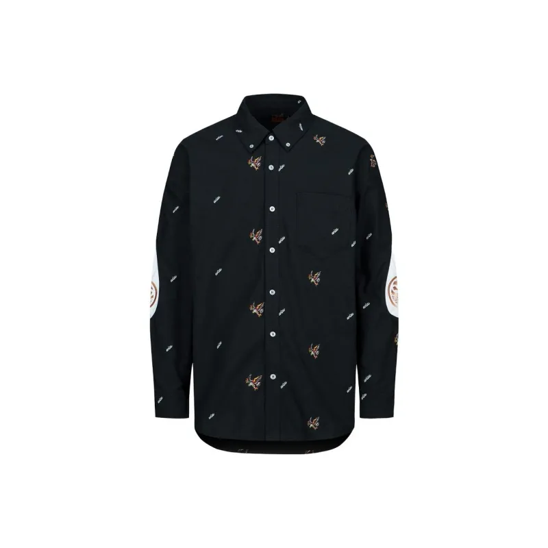EVISU Shirt Men's Black All Over Print-0